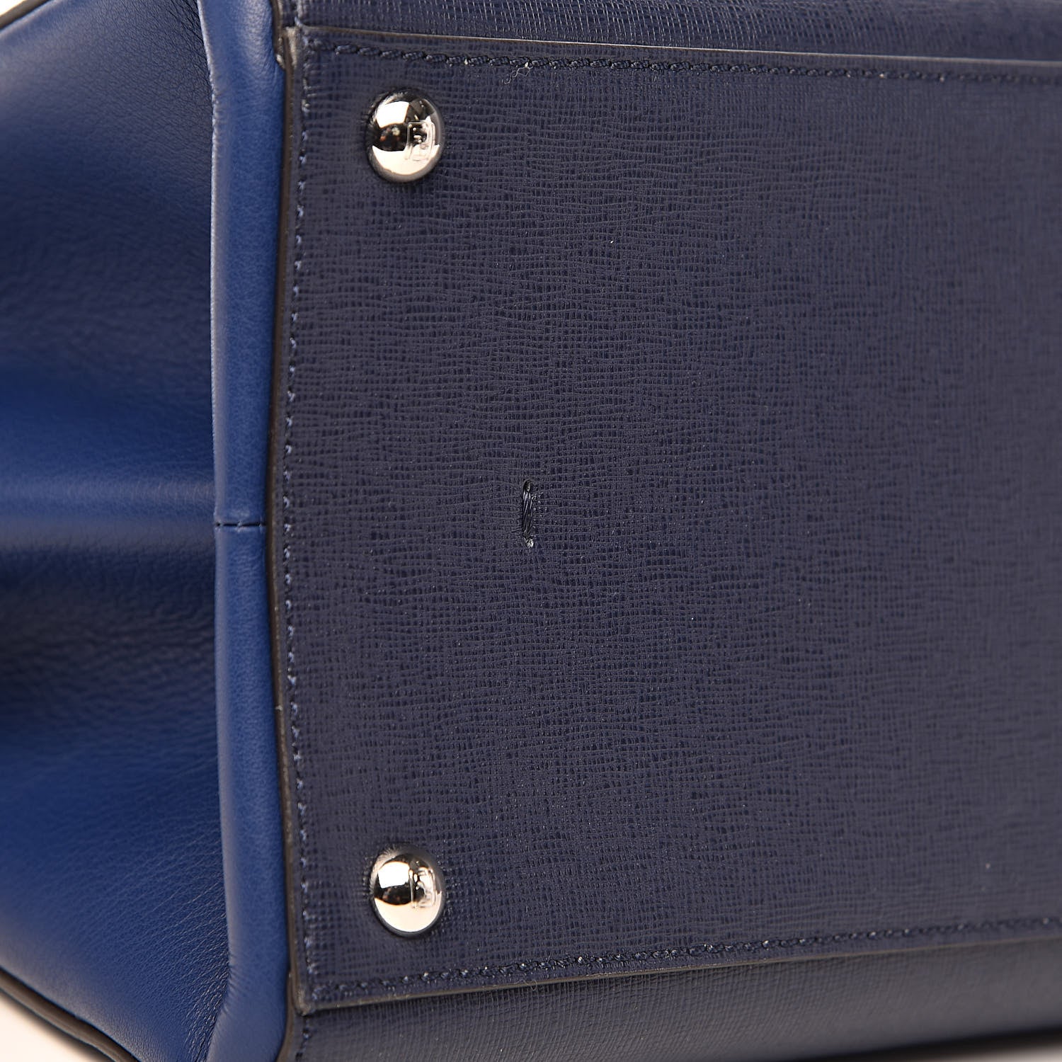 Fendi Vitello Elite Bi-Color Large 3Jours Tote Argento Palladio 11 of 14
