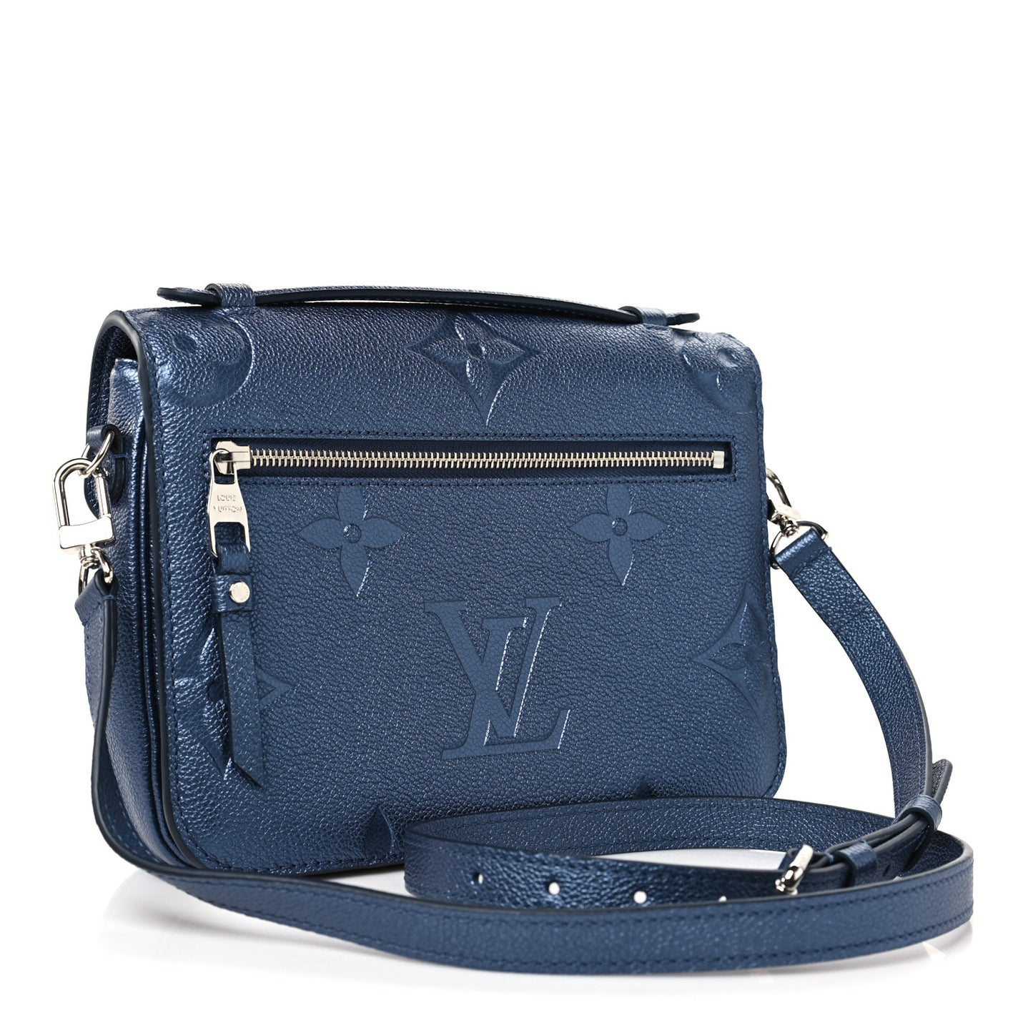 Metallic Empreinte Monogram Giant Pochette Metis Navy Nacre