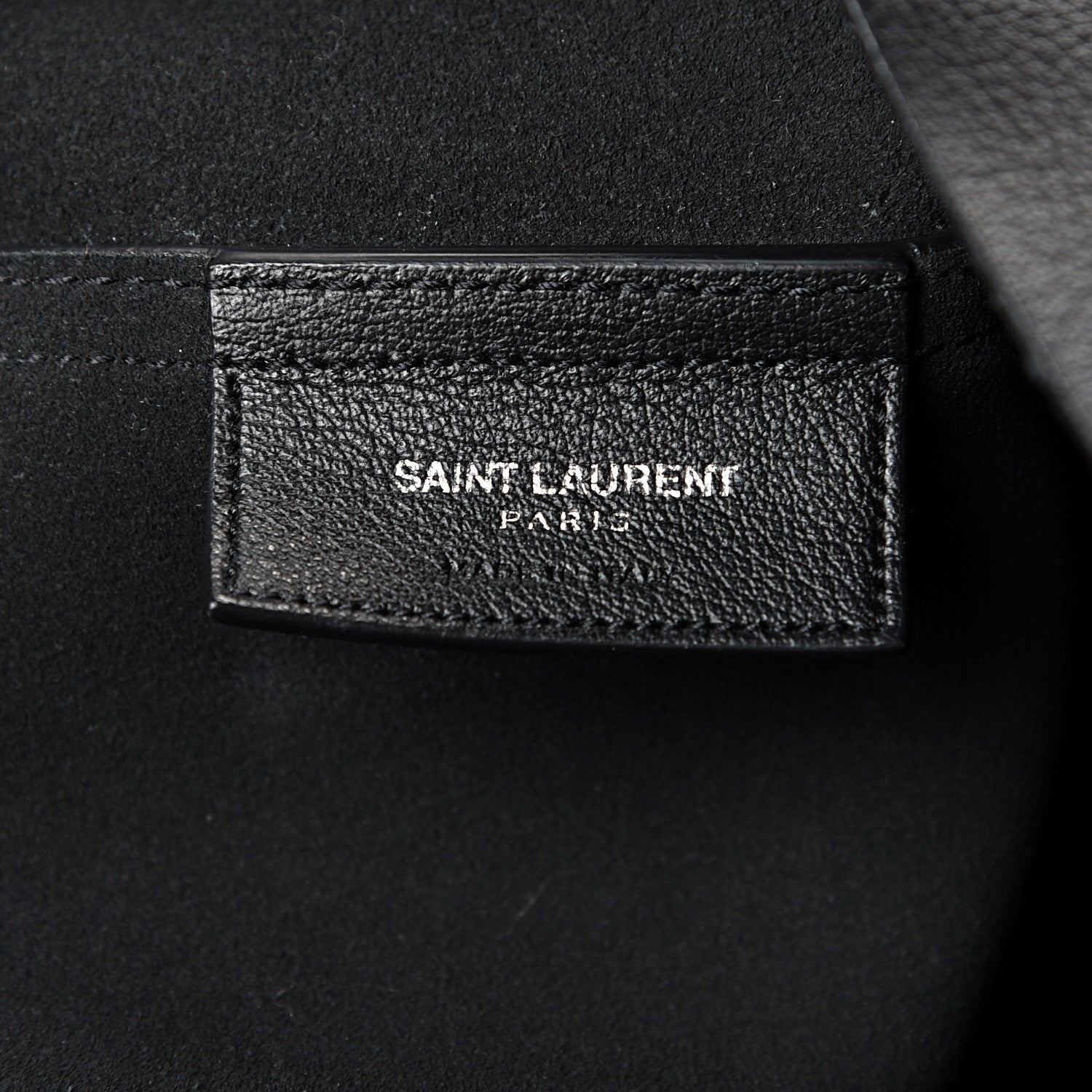 Saint Laurent Calfskin Large Fringe Shopping Tote Black 6 of 13