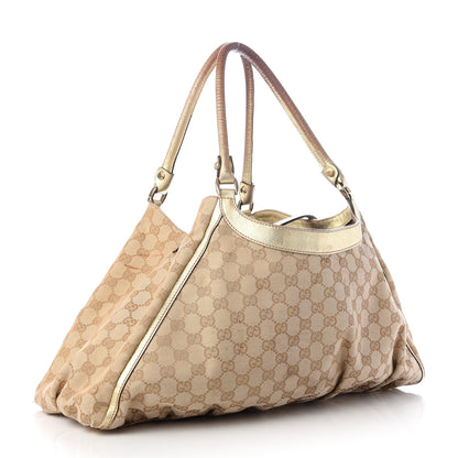 Gucci Monogram Large D Gold Hobo Metallic Gold 3 of 14
