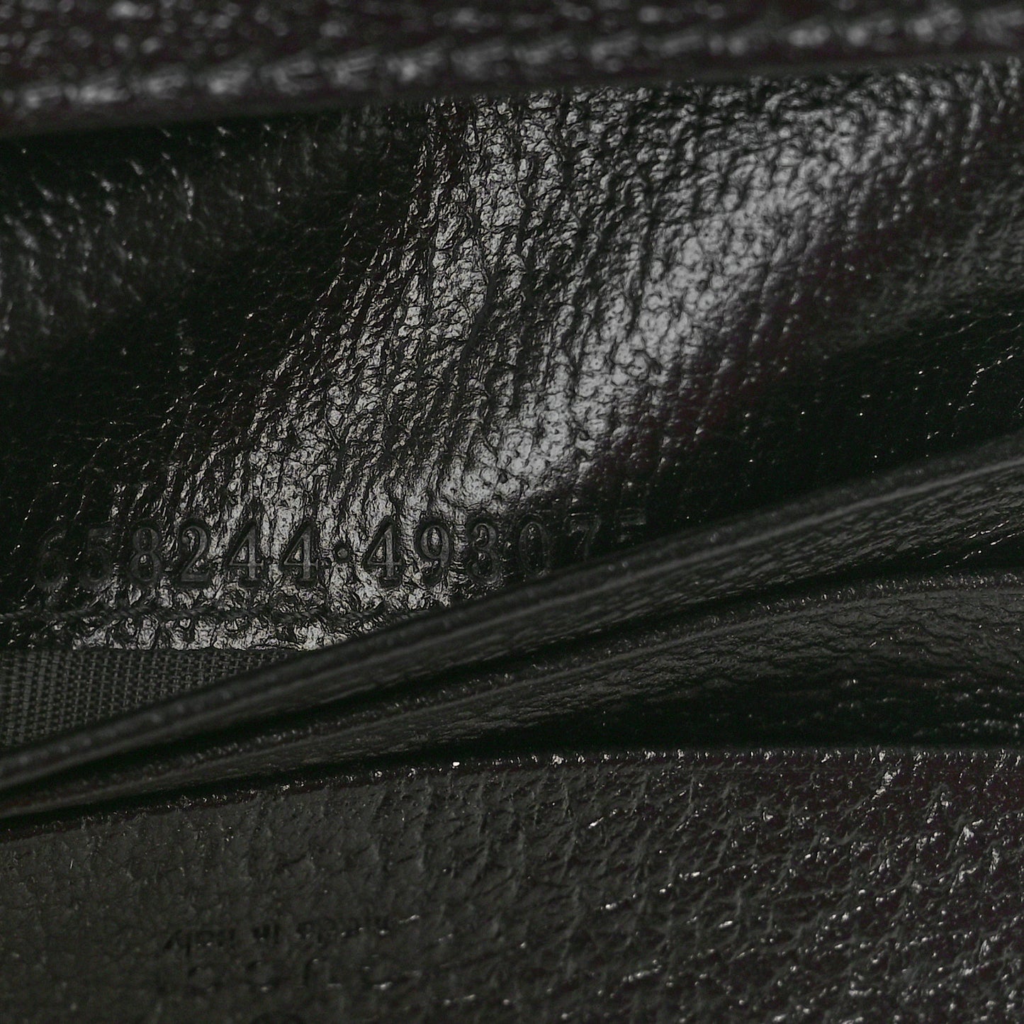 Wonka Grain Calfskin Diana Card Case Wallet Black