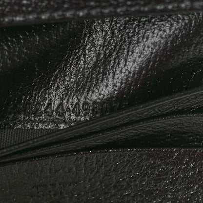 Gucci Wonka Grain Calfskin Diana Card Case Wallet Black 7 of 9