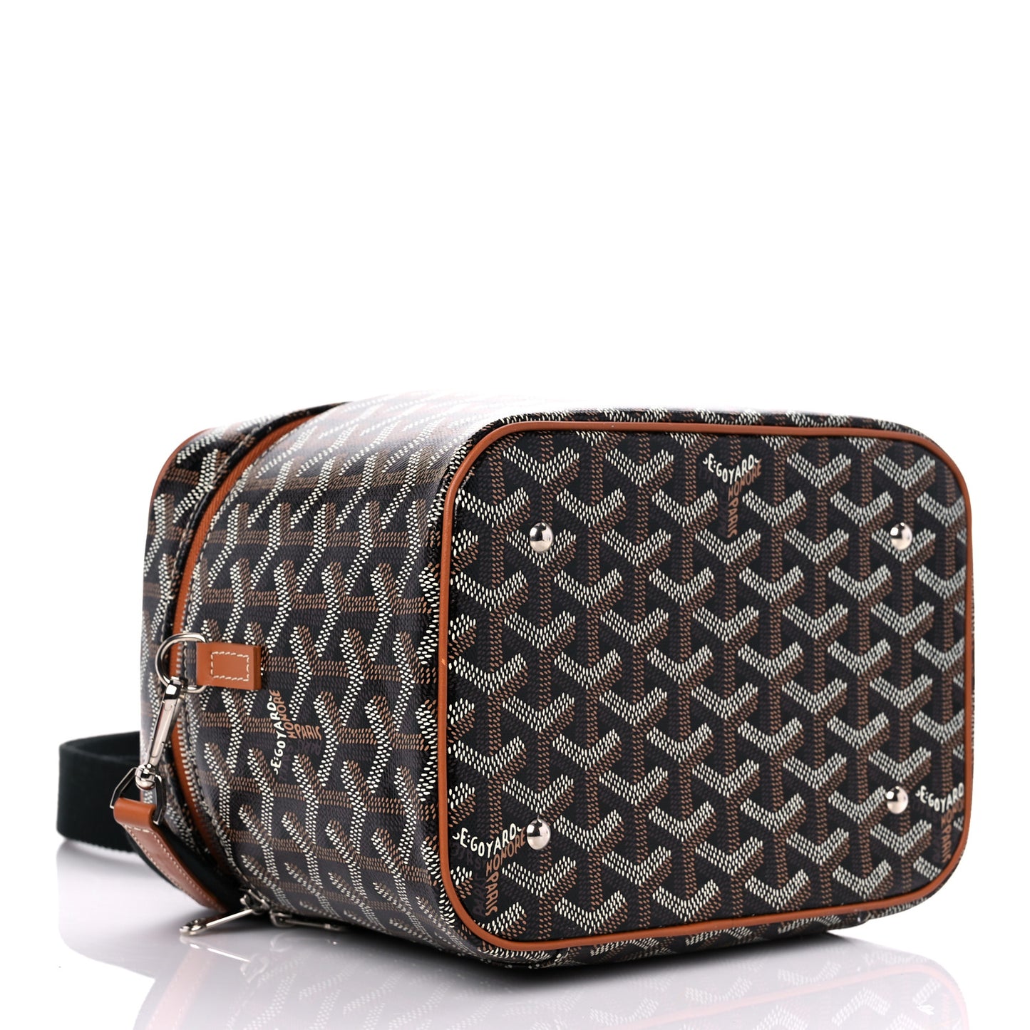 Goyardine Muse Vanity Case Black Gold