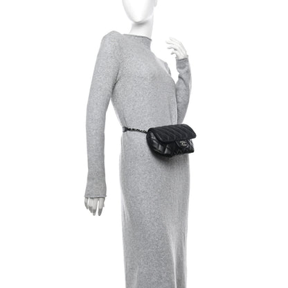 Chanel Calfskin Quilted CC Uniform Flap Belt Bag Black 2 of 13