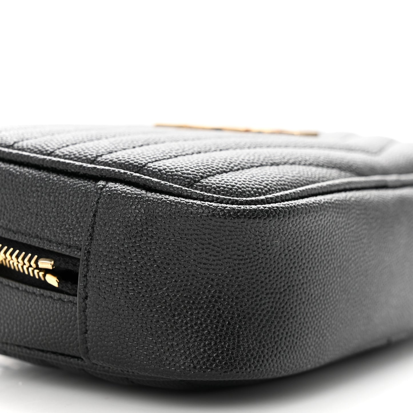 Grain De Poudre Matelasse Monogram Mini Lou Camera Bag Black