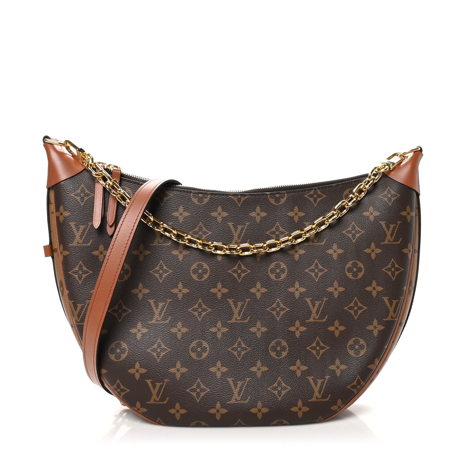 Reverse Monogram Loop Hobo