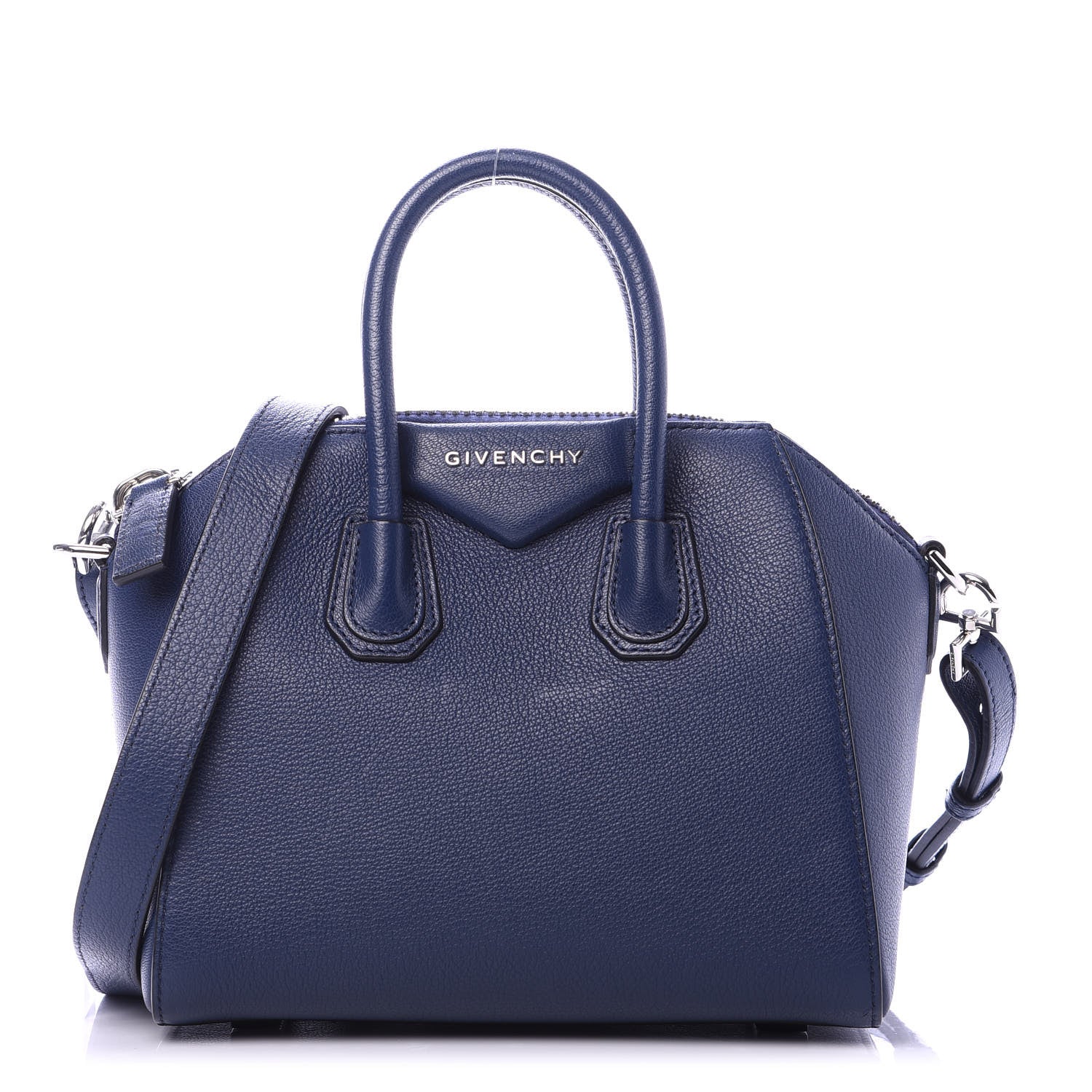 Givenchy Sugar Goatskin Mini Antigona Night Blue 1 of 11