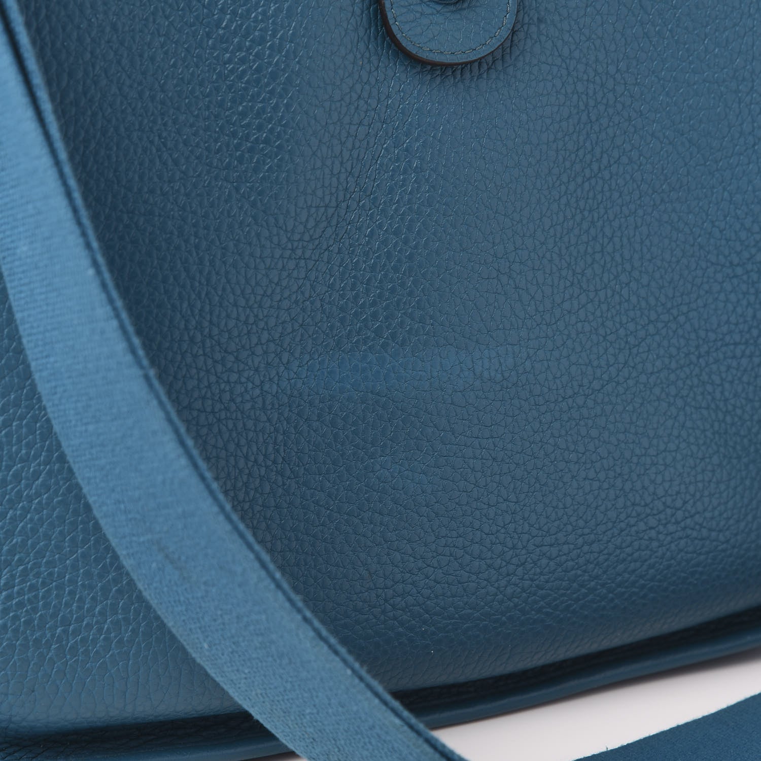 Hermes Taurillon Clemence Evelyne III GM Bleu Izmir 10 of 13