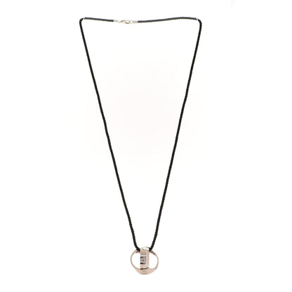 Cartier 18K White Gold Cord 7mm Astro LOVE Pendant Necklace 3 of 7