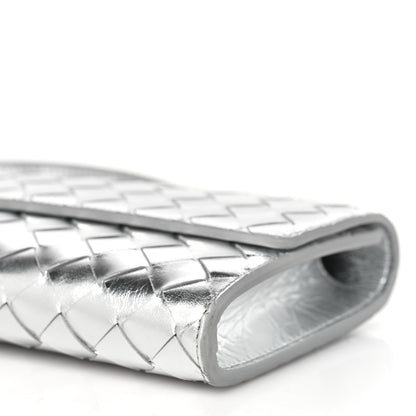 Bottega Veneta Metallic Nappa Intrecciato Long Andiamo Top Handle Silver 8 of 8