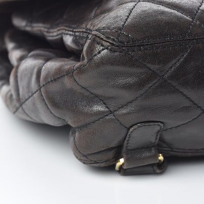 Chanel Lambskin Quilted Backpack Brown 9 of 20