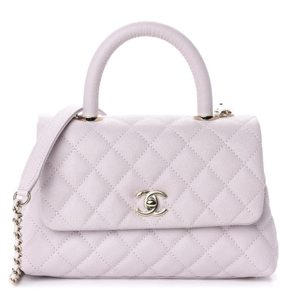 Chanel Caviar Quilted Mini Coco Handle Flap Lilas Lilac 1 of 11