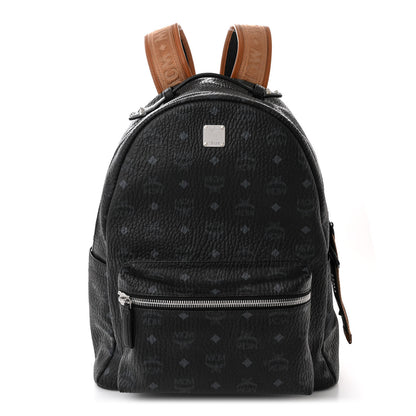 MCM Visetos Medium Stark Backpack Black Cognac 1 of 10