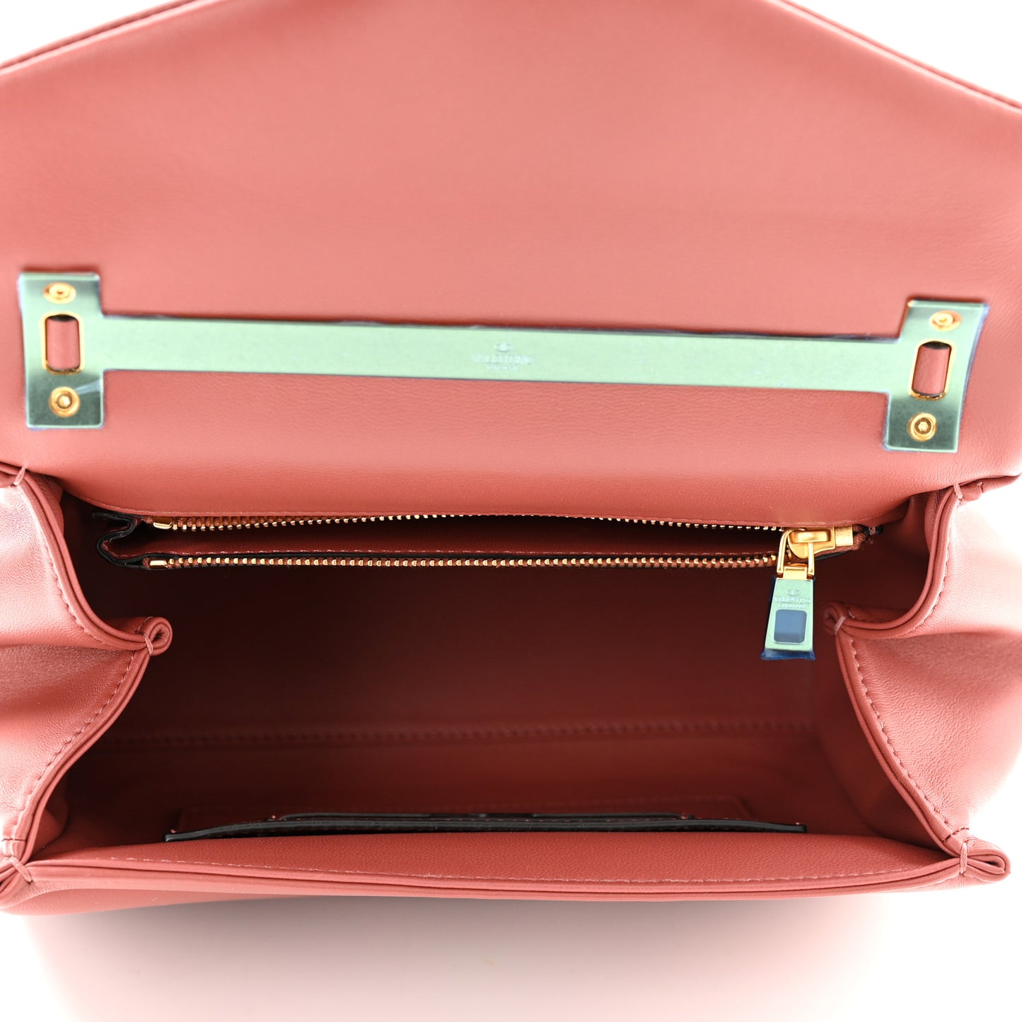 Nappa Small One Stud Top Handle Bag Gingerbread