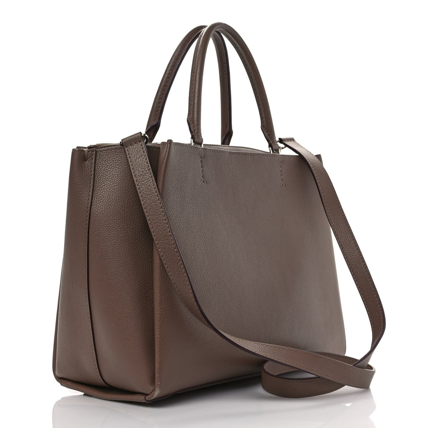 Calfskin Lockmeto Taupe Glace