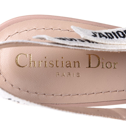 Christian Dior Technical Canvas Ribbon J'Adior Slingback 100mm Pumps 40 Powder Nude 9 of 10