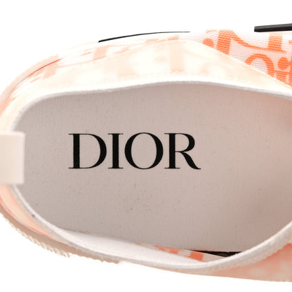 Christian Dior Technical Canvas Oblique Mens B23 Low Top Sneakers 46 White Orange 7 of 8