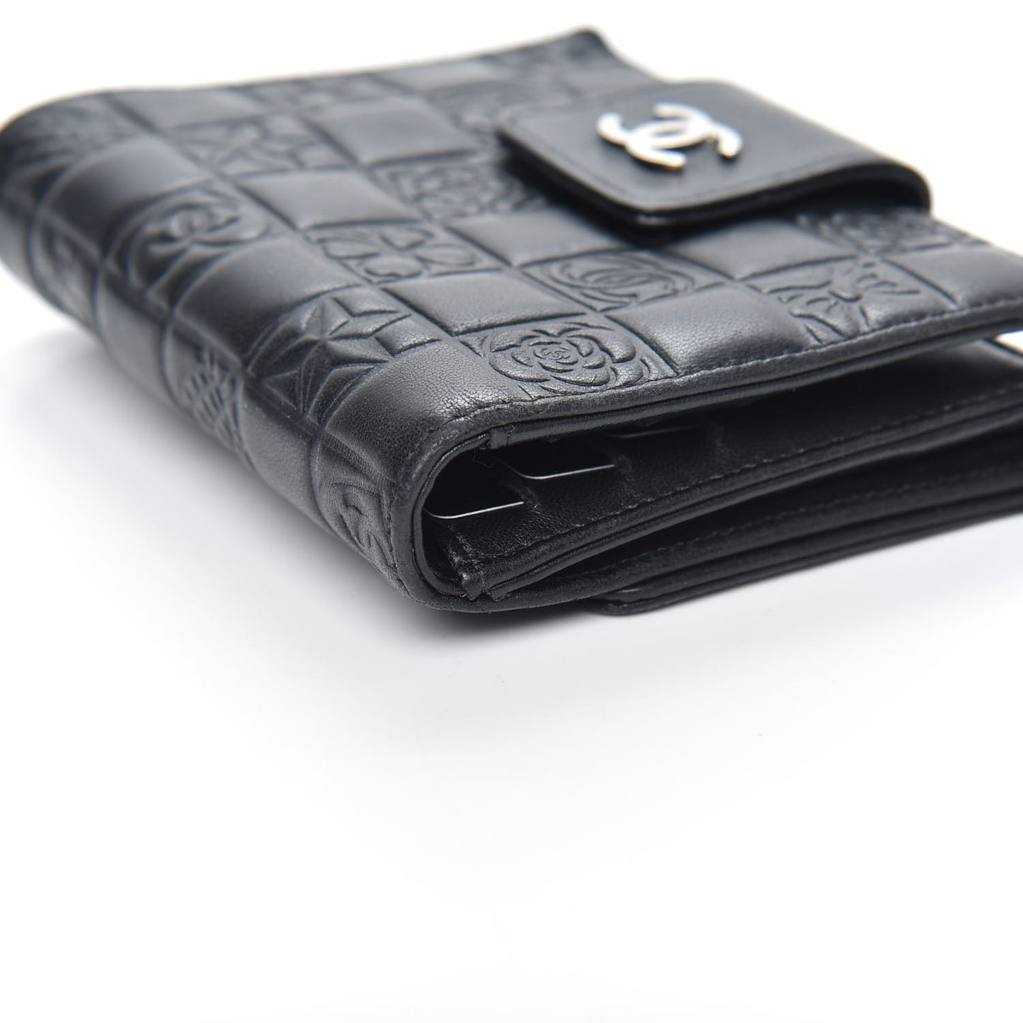 Lambskin Precious Symbols French Wallet Black