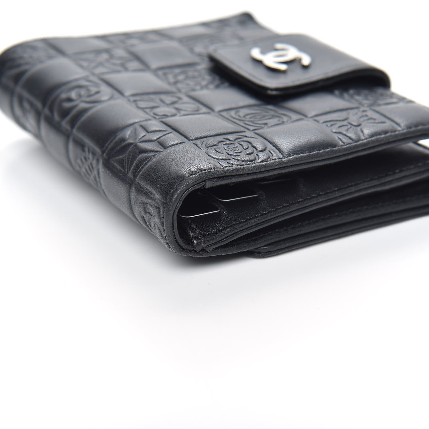 Chanel Lambskin Precious Symbols French Wallet Black 10 of 11