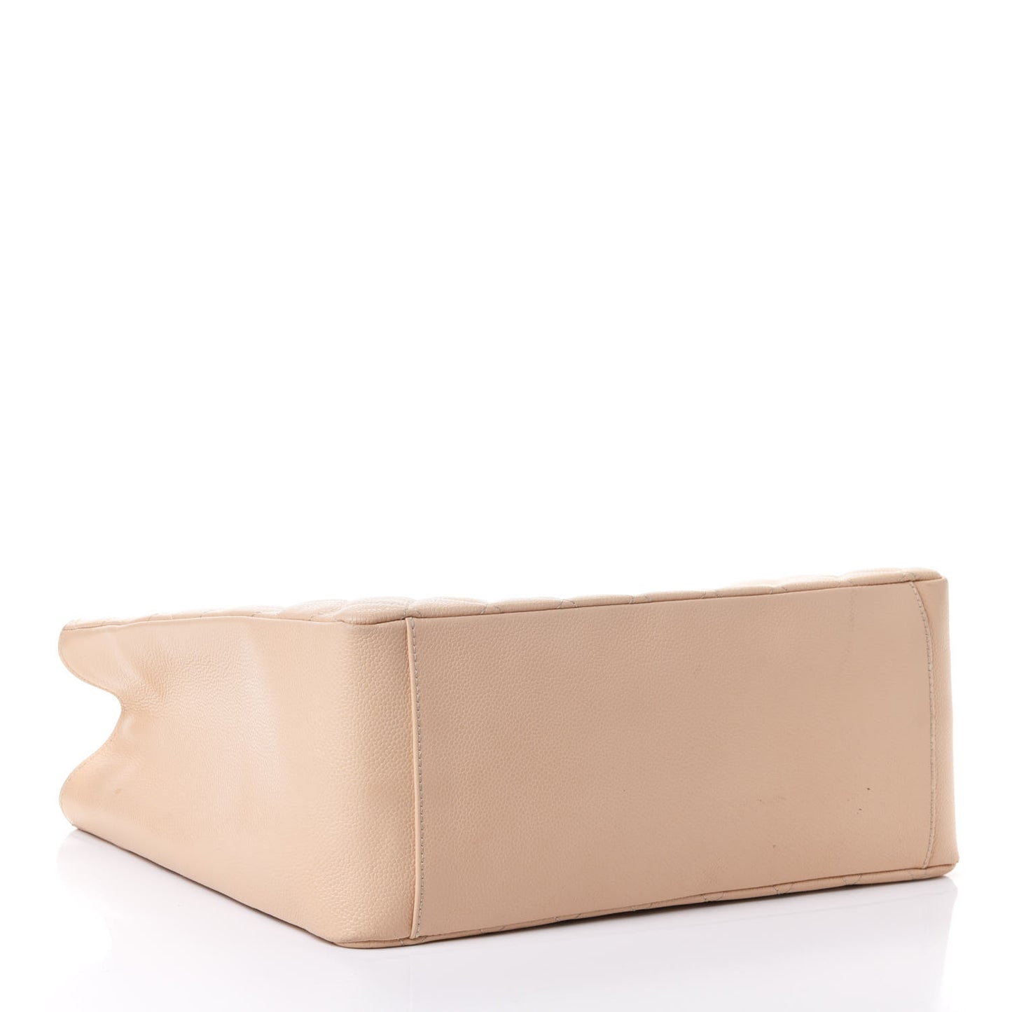 Caviar Quilted Grand Shopping Tote GST Beige Clair