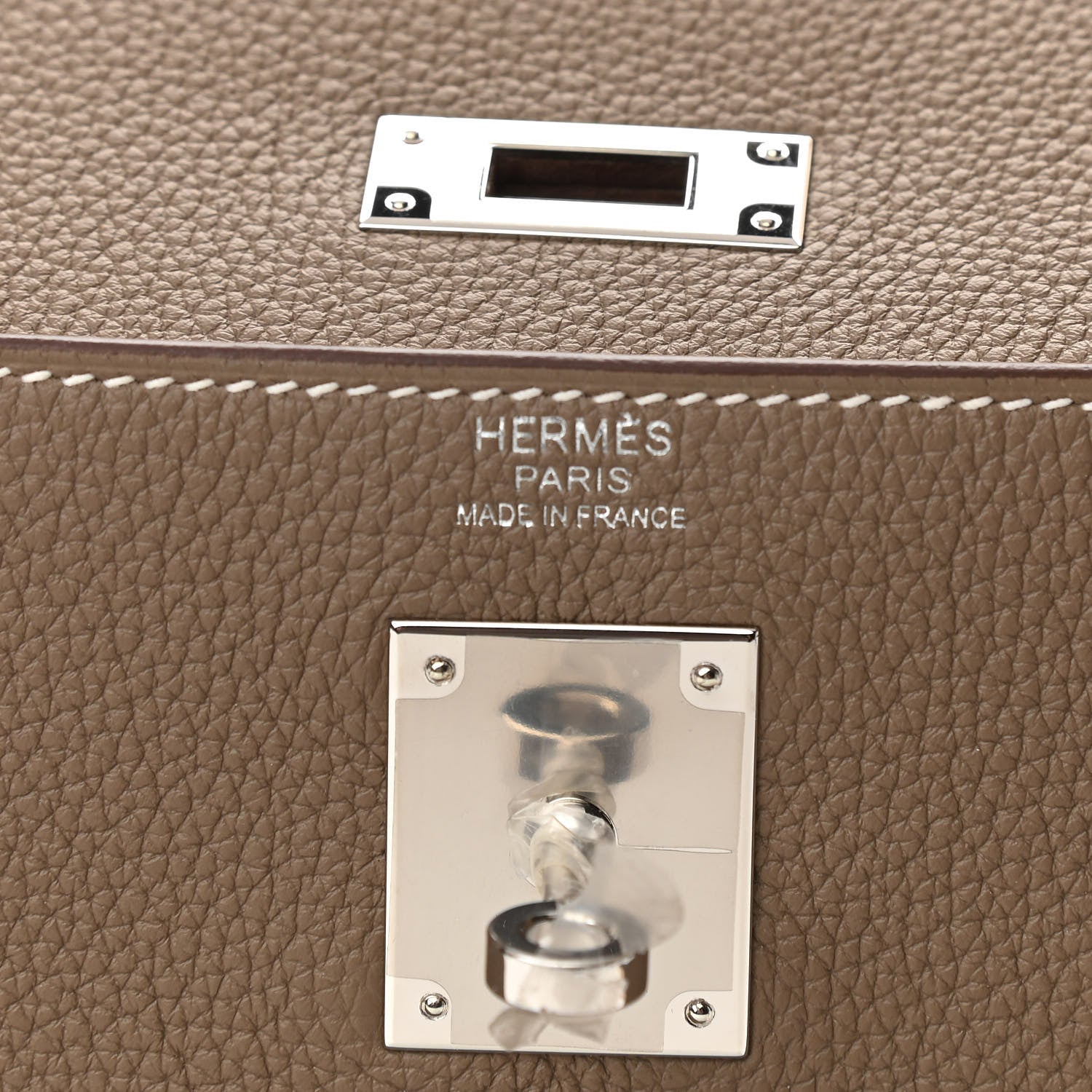 Hermes Togo Kelly Retourne 32 Etoupe 6 of 11