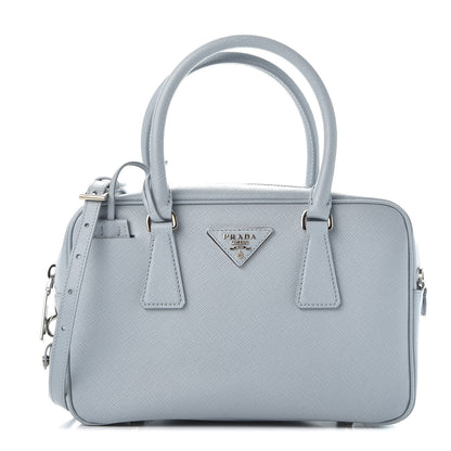 Prada Saffiano Lux Bauletto Lago 1 of 9
