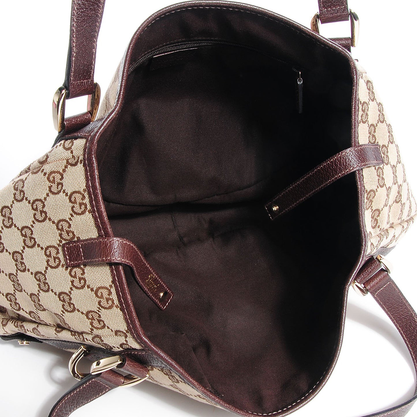 Monogram Medium Abbey Shoulder Bag Dark Brown