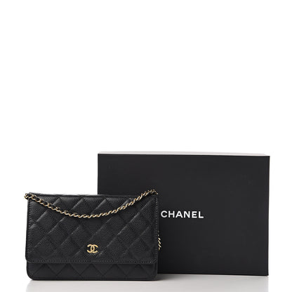 Chanel Caviar Quilted Wallet On Chain WOC Black 11 of 11