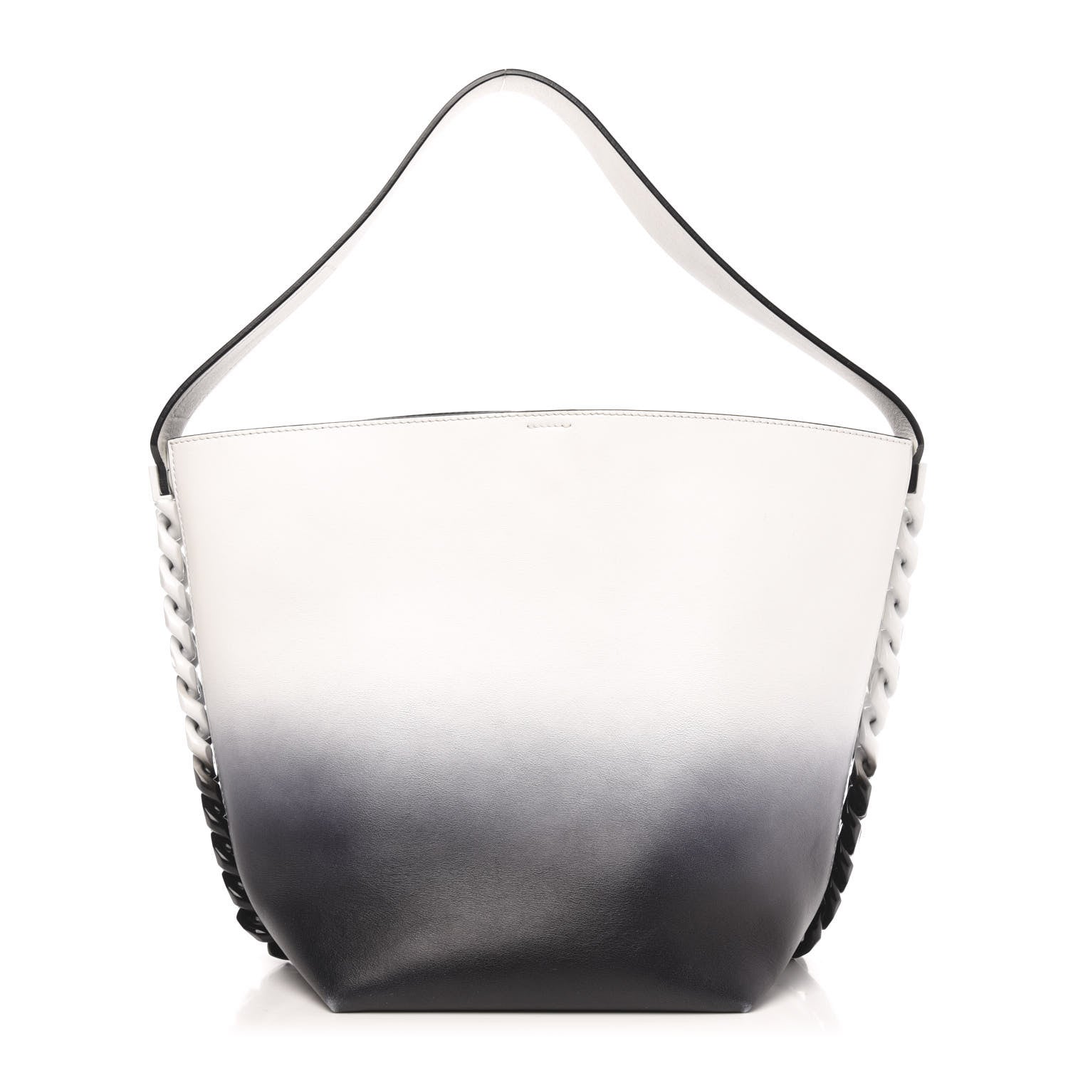 Givenchy Calfskin Degrade Infinity Bucket Bag Black White 3 of 10