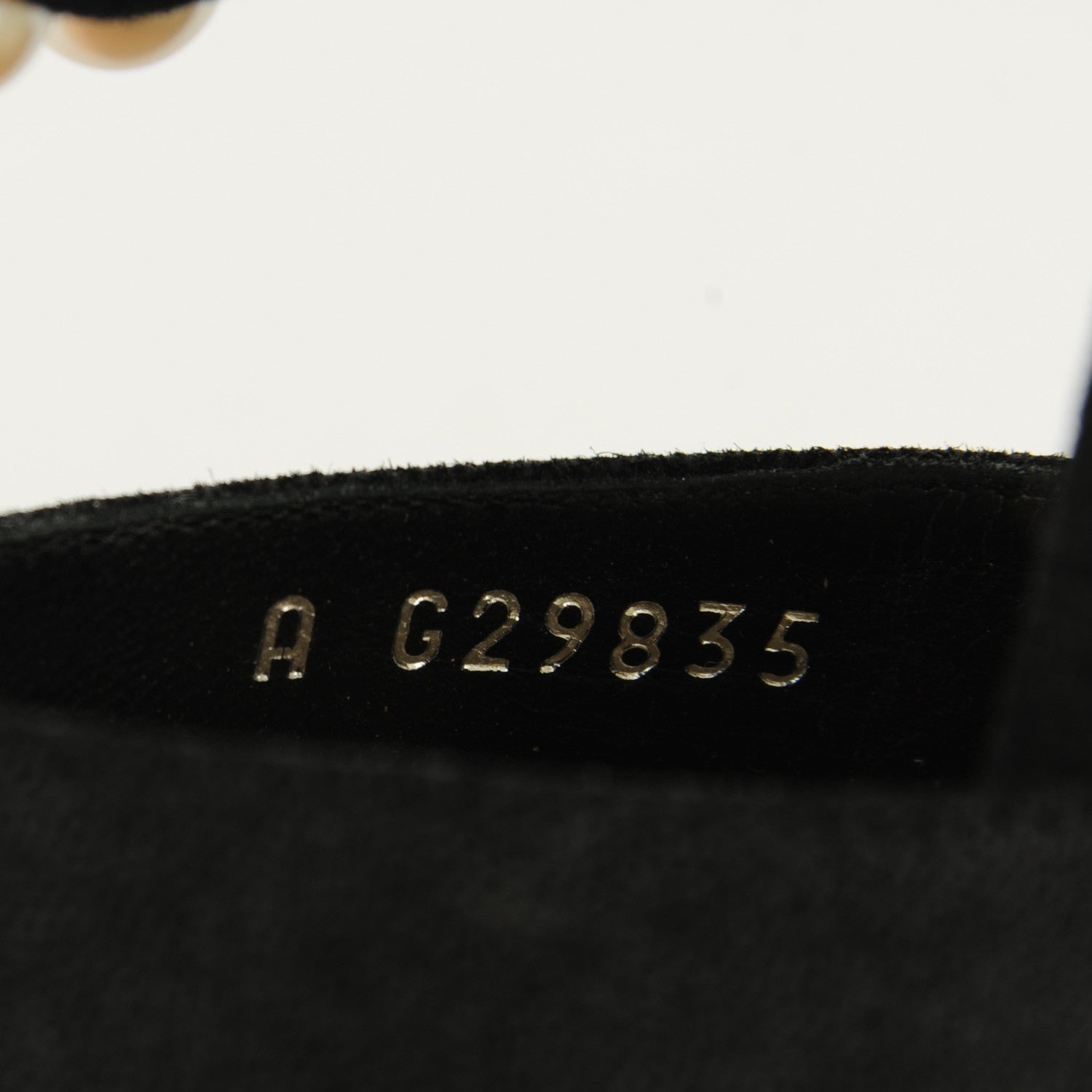 Chanel Pearl Trimmed Sandals Heels 38.5 Black 8 of 8