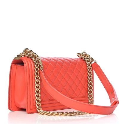 Chanel Lambskin Quilted Medium Boy Flap 3 of 10