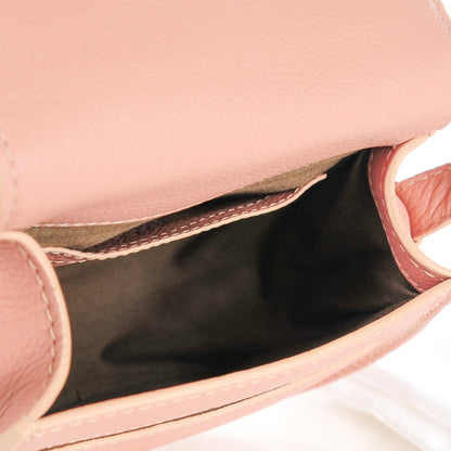 Chloe Grained Calfskin Small Marcie Saddle Bag Anemone Pink 5 of 8