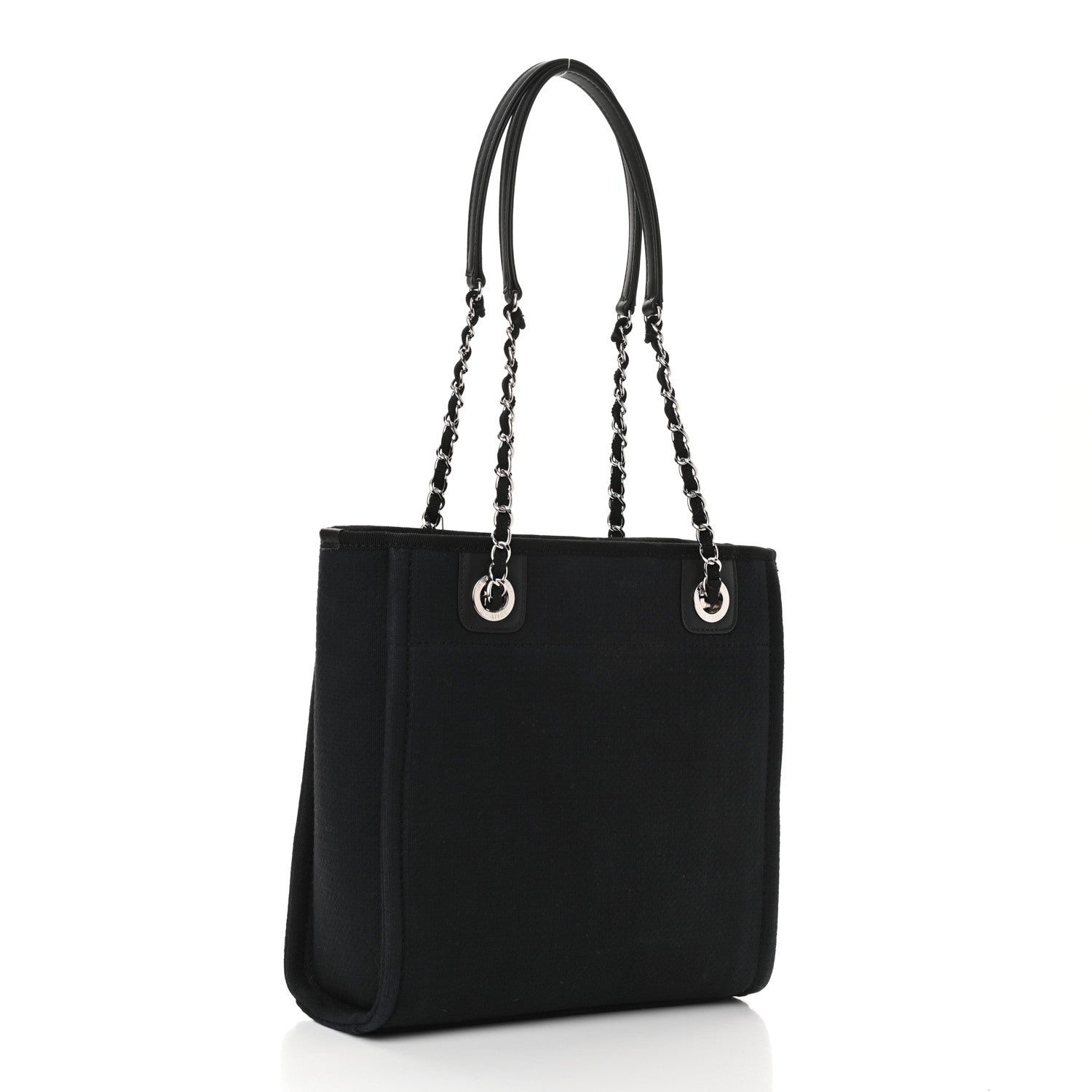 Chanel Mixed Fibers Mini Deauville Tote Black 3 of 11
