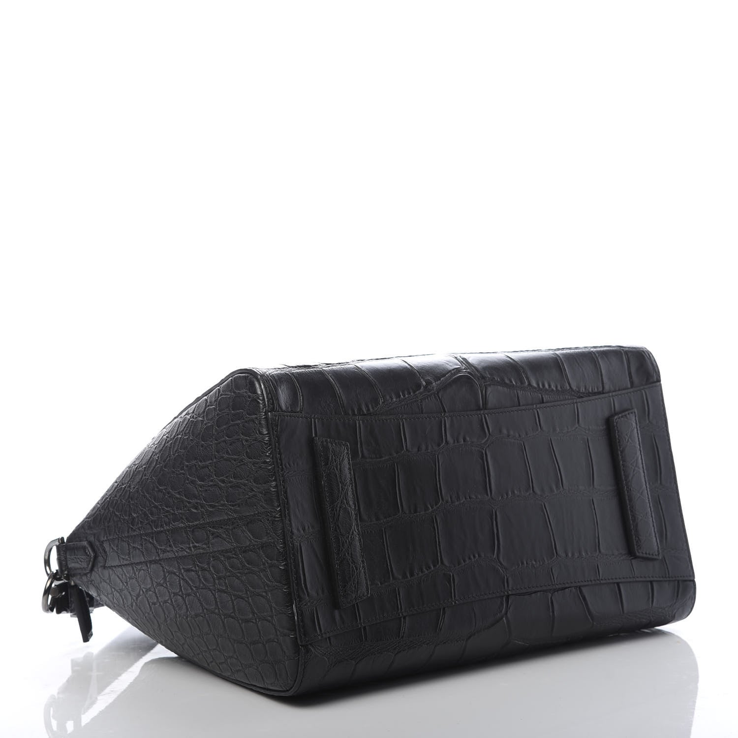 Givenchy Calfskin Crocodile Embossed 3D Stud Medium Antigona Black 4 of 11
