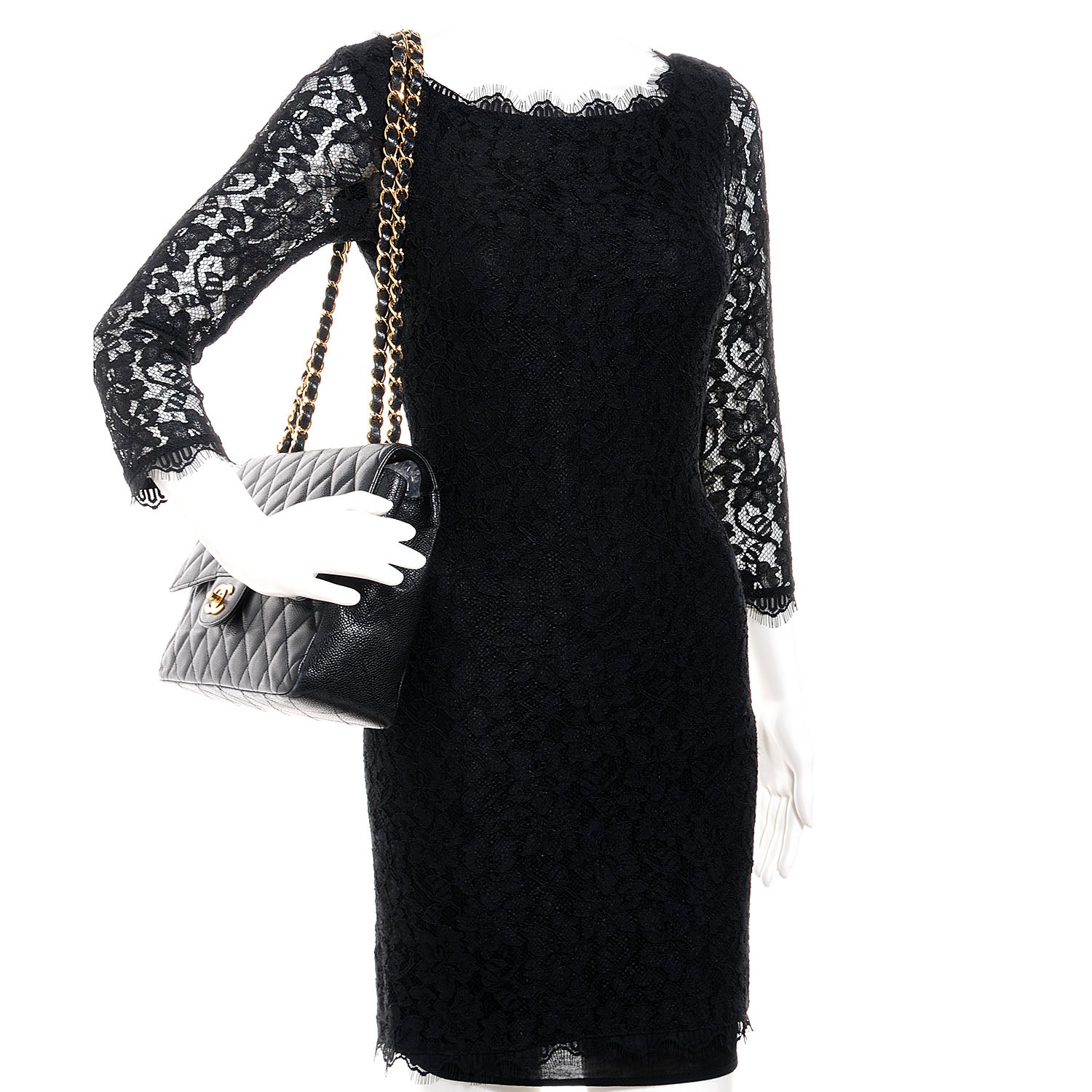 Chanel Caviar Jumbo Flap Black 2 of 9