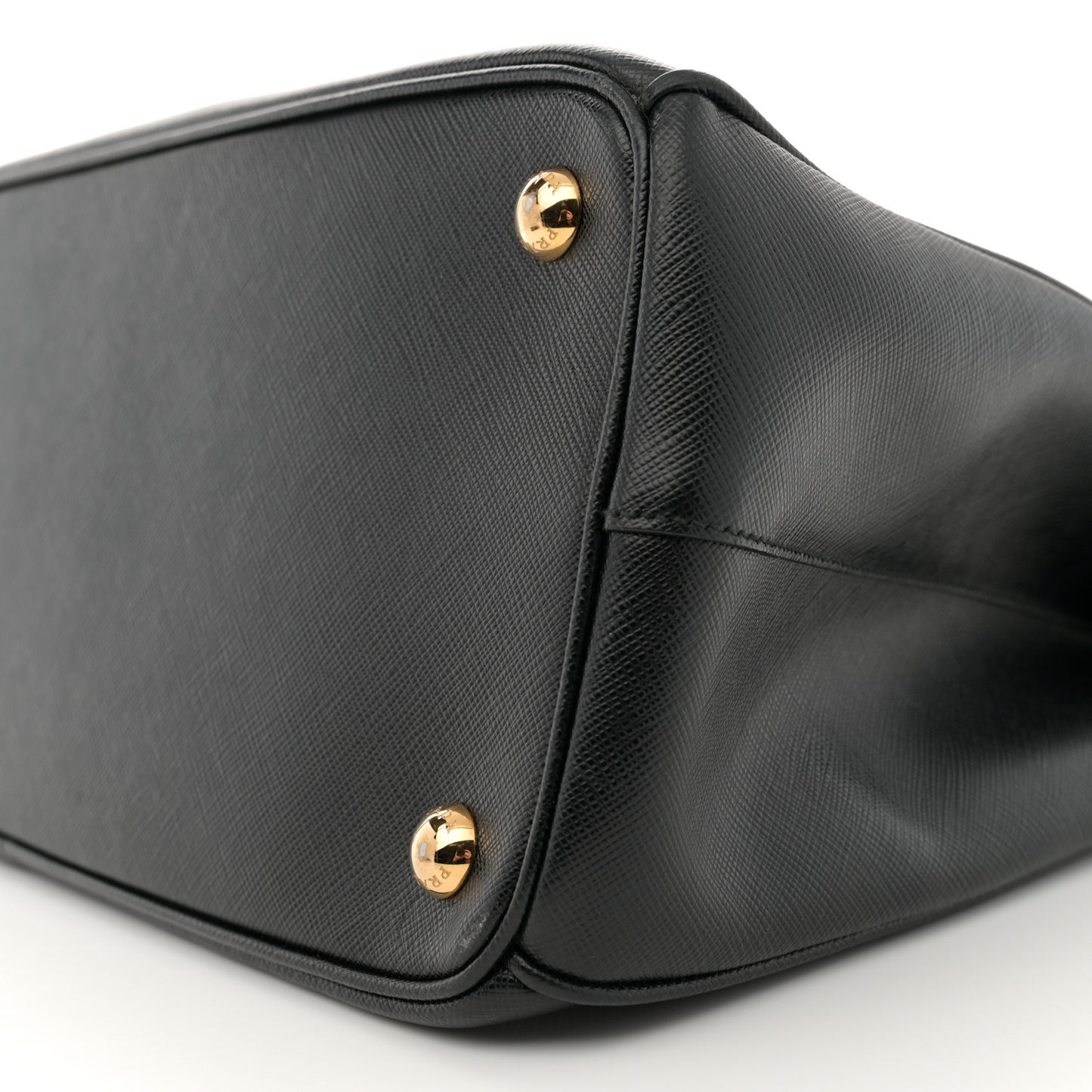 Saffiano Lux Large Galleria Double Zip Tote Black