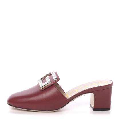 Gucci Malaga Kid Crystal Square G Madelyn Mules 37 Romantic Cerise 1 of 10