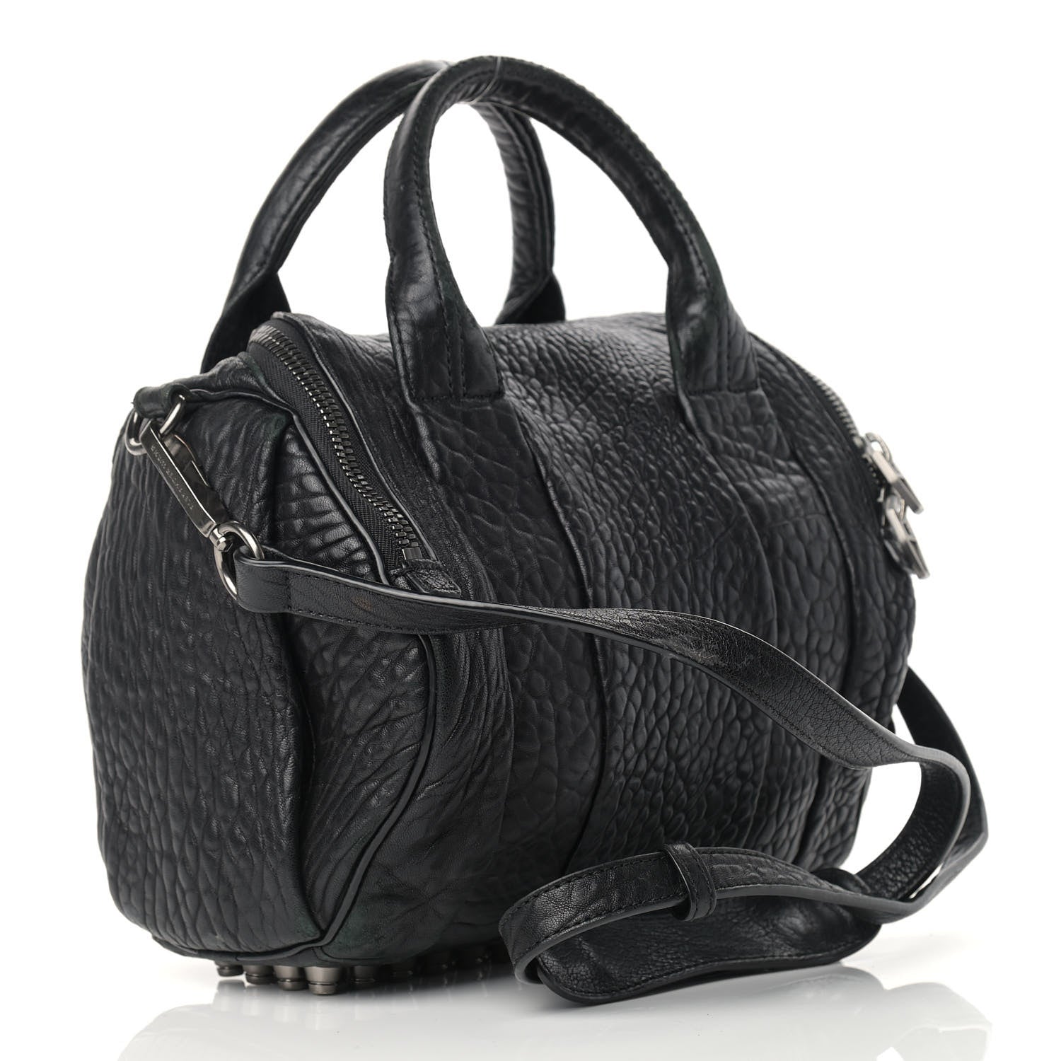 Alexander Wang Pebbled Lambskin Rockie Black Rhodium Hardware 3 of 16