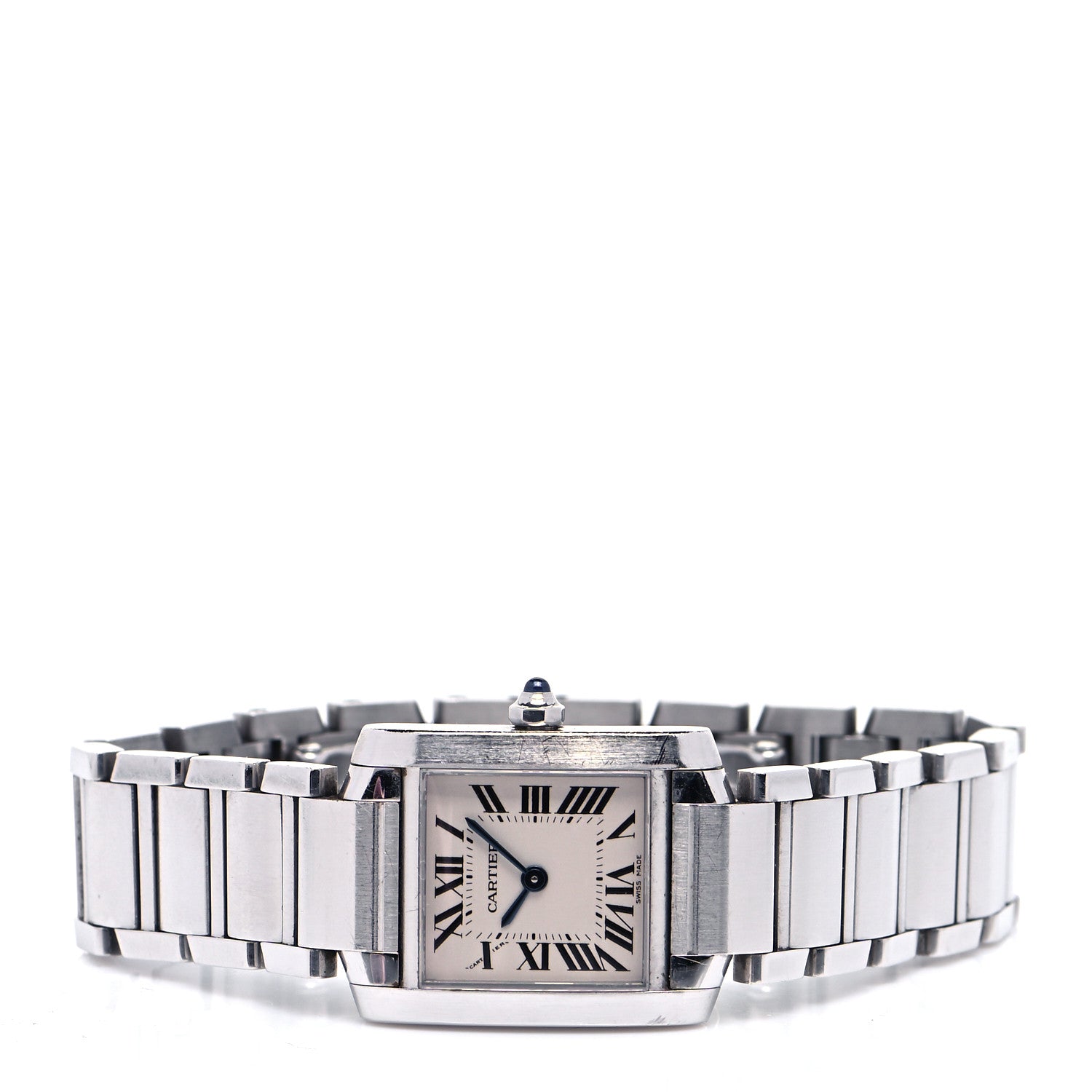 Cartier Stainless Steel 20mm Tank Francaise Quartz Watch 2 of 5
