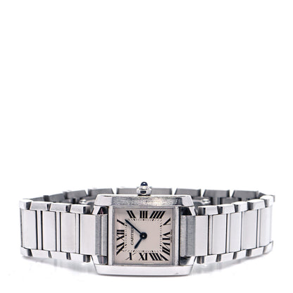 Cartier Stainless Steel 20mm Tank Francaise Quartz Watch 2 of 5