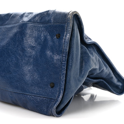 Balenciaga Agneau Classic Hardware Weekender Bleu Cobalt Bleu Electric 10 of 10