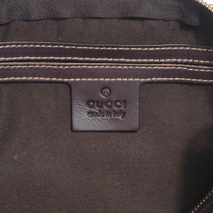 Gucci Monogram Vintage Web Small Boston Ebony 6 of 7