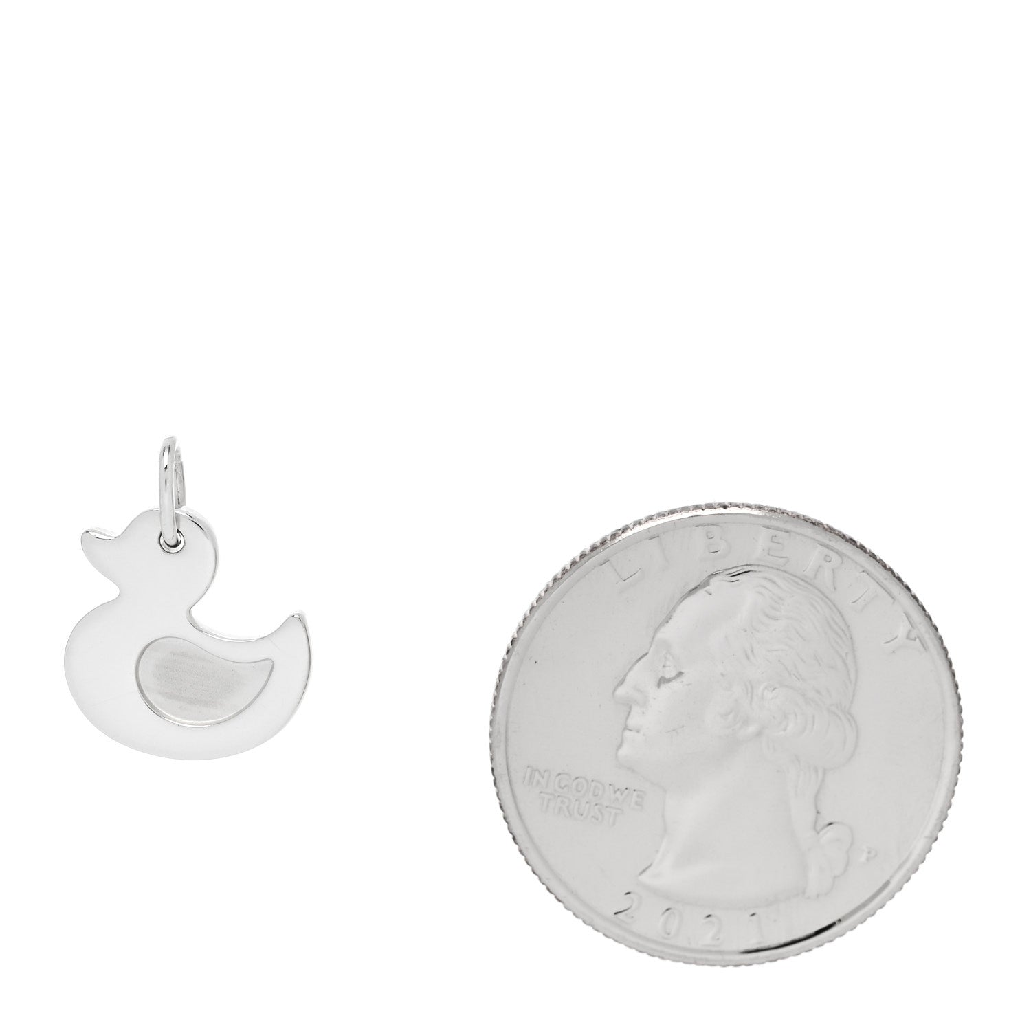 Tiffany Sterling Silver Lucky Duck Charm 2 of 5