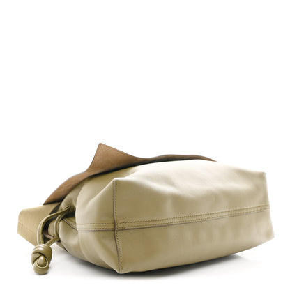 Loewe Shiny Supple Calfskin Flamenco Satchel Olive 4 of 10