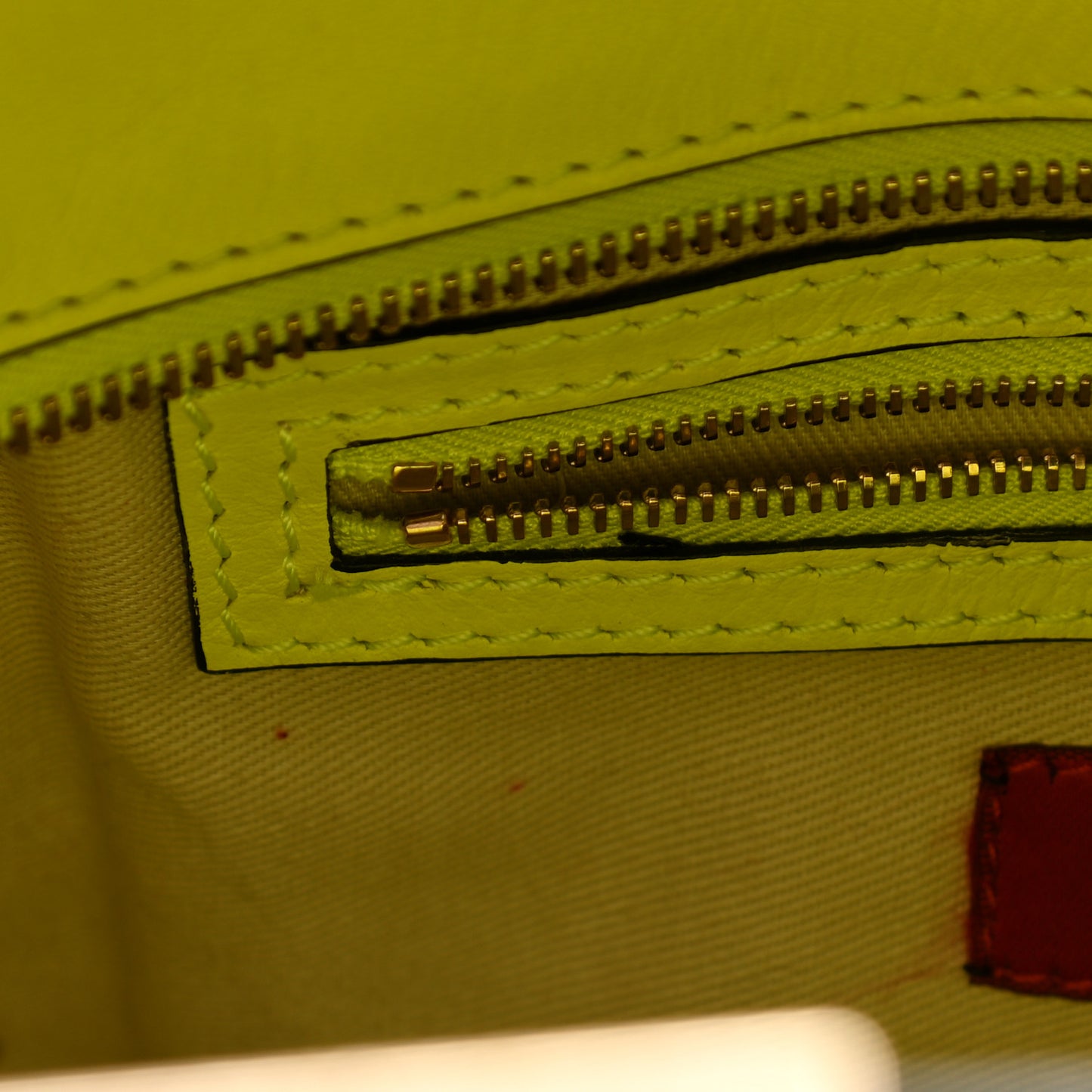 Vitello Small Rockstud Double Handle Tote Yellow Fluo