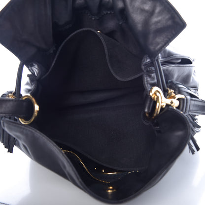Loewe Calfskin Flamenco Shoulder Bag Black 5 of 10