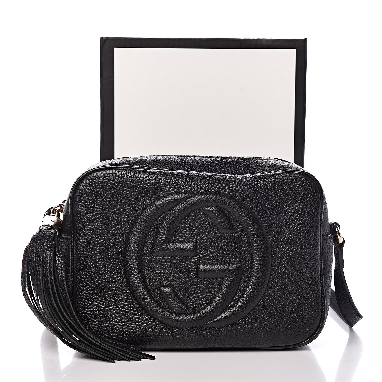Gucci Pebbled Calfskin Small Soho Disco Bag Black 10 of 10