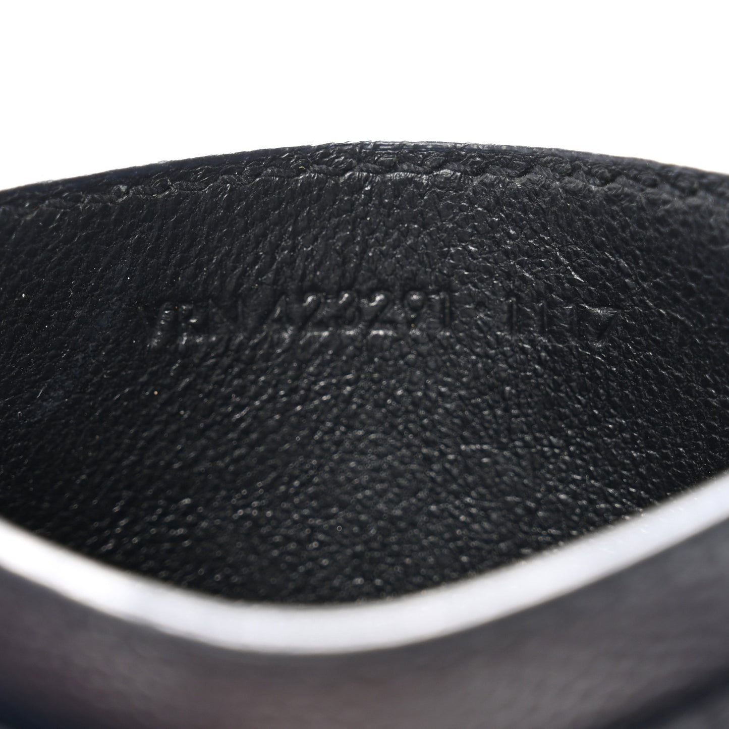 Grain De Poudre Matelasse Chevron Monogram Credit Card Case Navy