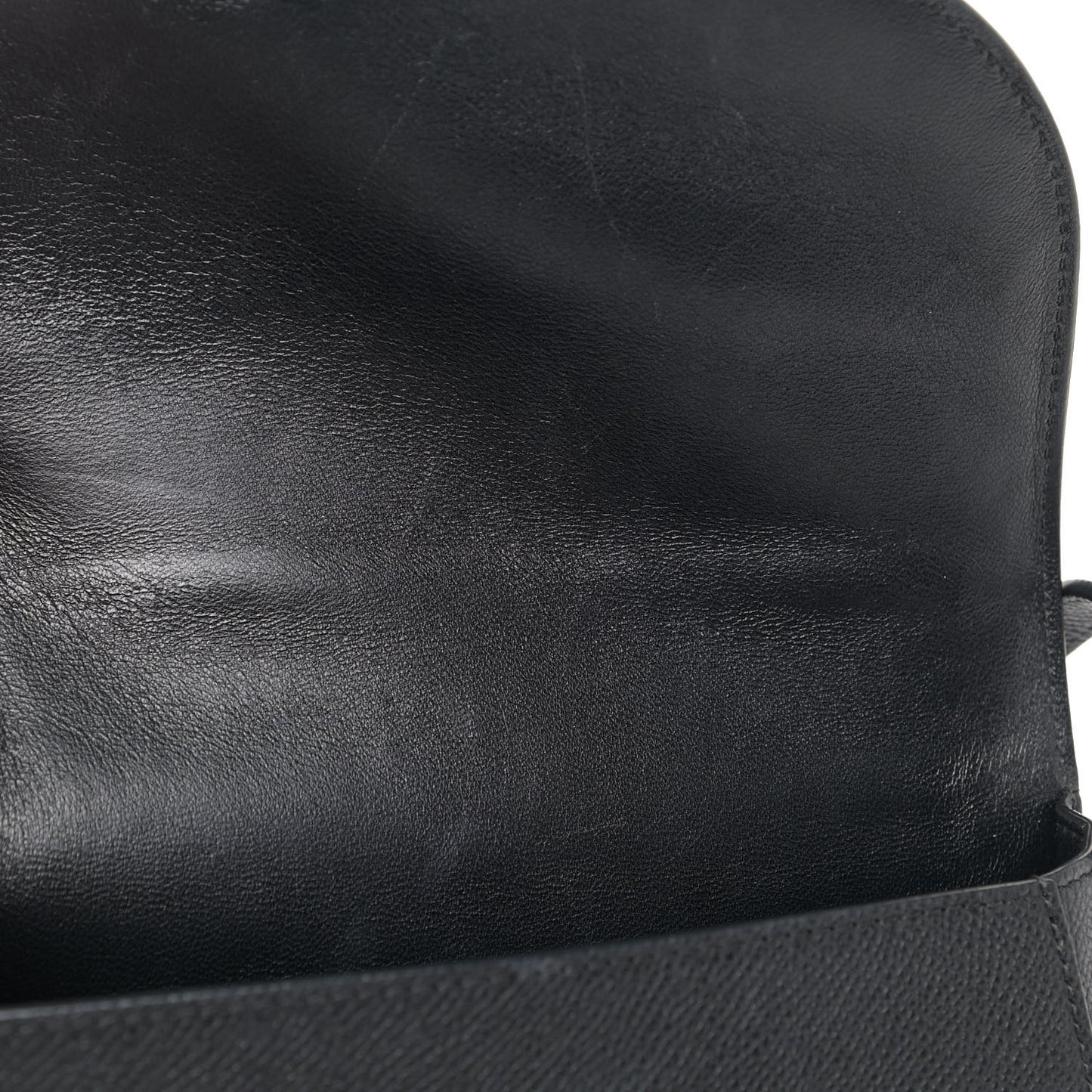 Grained Calfskin Small Trotteur Black