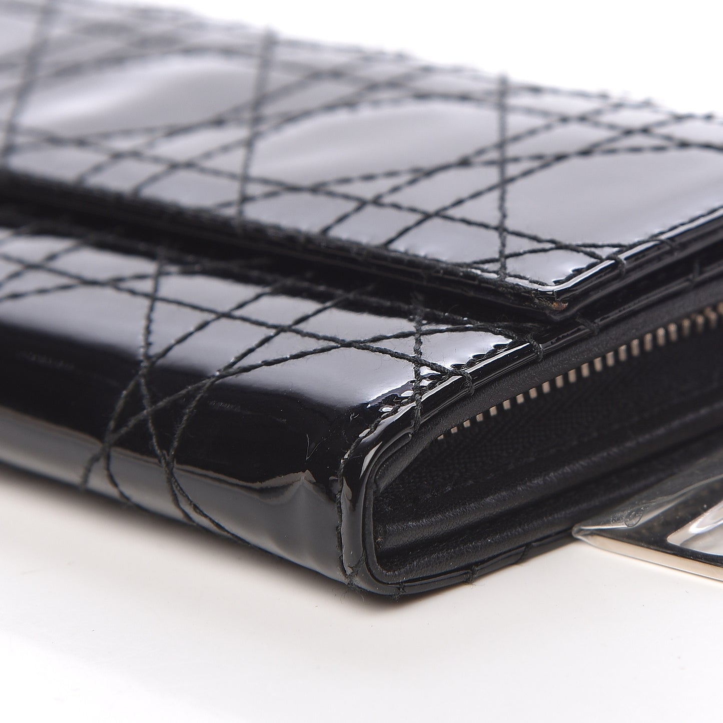 Patent Cannage Rendez-vous Chain Wallet Black